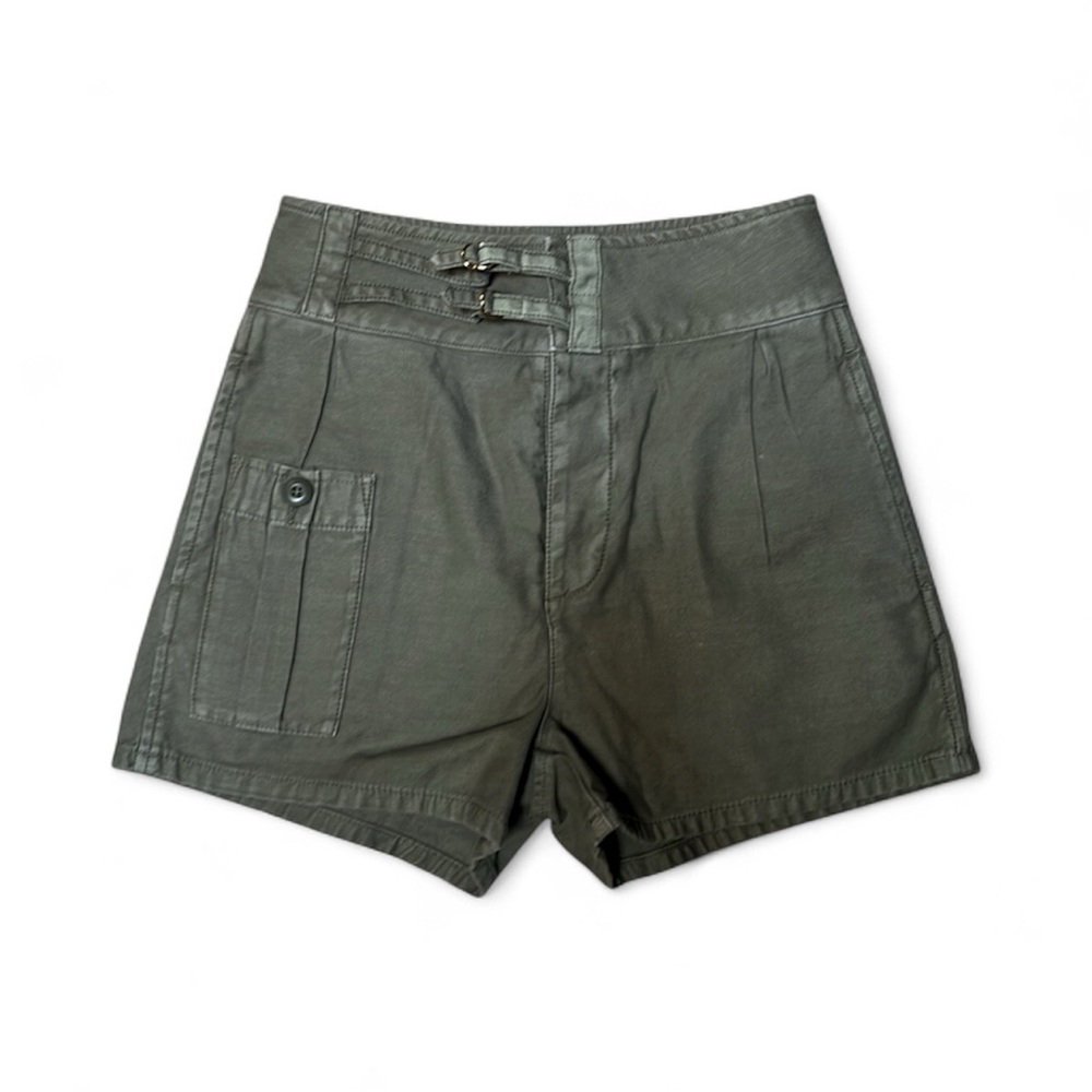 FRAME Utility Shorts
Size 25 — military green